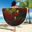 Alohawaii Blanket - Hawaii Beach Blanket Turtle Hibiscus Reggae - BN39