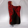 Alohawaii Clothing - Hooded Blanket Hawaii Turtle Polynesian Red Armor Style AH J9