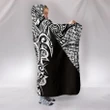 Alohawaii Clothing - Hooded Blanket Hawaii Turtle Polynesian White Armor Style AH J9