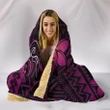 Alohawaii Clothing - Hooded Blanket Hawaii Mix Polynesian Turtle Plumeria Nick Style Pink AH J5
