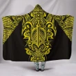 Alohawaii Clothing - Hooded Blanket Hawaii Turtle Polynesian Yellow Armor Style | Alohawaii.co