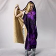 Alohawaii Clothing - Hooded Blanket Hawaii Mix Polynesian Turtle Plumeria Nick Style Purple AH J5