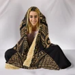 Alohawaii Clothing - Hooded Blanket Hawaii Turtle Polynesian Gold Armor Style AH J9