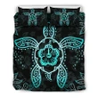 Alohawaii Bedding Set - Cover and Pillow Cases Hawaiian Turtle And Hibiscus Polynesian | Alohawaii.co