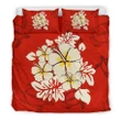 Alohawaii Bedding Set - Cover and Pillow Cases Hawaiian Hibiscus Polynesian - AH - J1