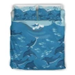 Alohawaii Bedding Set - Cover and Pillow Cases Hawaiian Dolphins Polynesian | Alohawaii.co