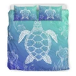 Alohawaii Bedding Set - Cover and Pillow Cases Hawaiian Turtle In the Sea Polynesian - AH - J1