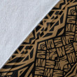 Alohawaii Blanket - Hawaiian Tribal Polynesian Bedding Set Premium Blanket Circle Style Gold J7