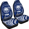 Alohawaii Accessories Car Seat Covers - Federated States of Micronesia - Blue Tribal Wave - BN12