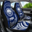 Alohawaii Accessories Car Seat Covers - Federated States of Micronesia - Blue Tribal Wave - BN12