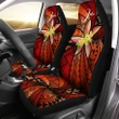 Alohawaii Accessories Car Seat Covers - (Custom) Polynesian Plumeria Red Personal Signature A24
