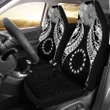 Alohawaii Accessories Car Seat Covers, Cook islands Polynesian Pride Seal And Hibiscus Black | Alohawaii.co