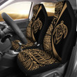Alohawaii Accessories Car Seat Covers - Hawaii Turtle Map Polynesian - Gold - Circle Style - AH J9