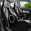Alohawaii Accessories Car Seat Covers - Cook islands Polynesian Pride Seal And Hibiscus Black - BN39