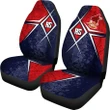 Alohawaii Accessories Car Seat Covers - American Samoa - AS Flag with Polynesian Patterns - BN15