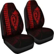 Alohawaii Accessories Car Seat Covers - Hawaii Kakau Makau Fish Hook Polynesian - Red - AH - J6