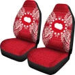 Alohawaii Accessories Car Seat Covers - Cook Islands Polynesia Map Red White - BN39