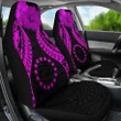 Alohawaii Accessories Car Seat Covers - Cook islands Polynesian Pride Seal And Hibiscus Pink - BN39