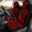 Alohawaii Accessories Car Seat Covers - Hawaii Turtle Map Polynesian - Red - Circle Style - AH J9