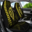 Alohawaii Accessories Car Seat Covers - Hawaii Kakau Makau Fish Hook Polynesian - Yellow - AH - J6