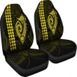 Alohawaii Accessories Car Seat Covers - Hawaii Kakau Makau Fish Hook Polynesian - Yellow - AH - J6