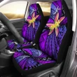 Alohawaii Accessories Car Seat Covers - (Custom) Polynesian Plumeria Purple Personal Signature A24