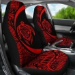 Alohawaii Accessories Car Seat Covers - Hawaii Turtle Map Polynesian - Red - Circle Style - AH J9