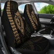 Alohawaii Accessories Car Seat Covers - Hawaii Kakau Makau Fish Hook Polynesian - Gold - AH - J6