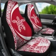 Alohawaii Accessories Car Seat Covers - Hawaii Turlte Polynesian - Circle Style - AH - Red J9