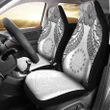 Alohawaii Accessories Car Seat Covers, Cook islands Polynesian Pride Seal And Hibiscus White | Alohawaii.co
