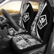 Alohawaii Accessories Car Seat Covers - Hawaii Kanaka Polynesian - Circle Style White - AH J1
