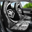 Alohawaii Accessories Car Seat Covers - Hawaii Kanaka Polynesian - Circle Style White - AH J1