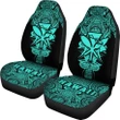 Alohawaii Accessories Car Seat Covers - Kanaka Map Polynesian - Turquoise - Armor Style - AH J9