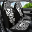 Alohawaii Accessories Car Seat Covers - Kanaka Map Polynesian - White - Armor Style - AH J9