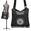 Alohawaii Handbag, American Samoa Boho Handbag, Seal In Polynesian Tattoo Style ( Black) | Alohawaii.co