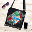 Alohawaii Handbag - Guam Hibiscus Coat of Arms Crossbody Boho Handbag A02