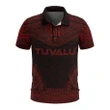 Alohawaii Shirt, Polo Shirt Polynesian Hibiscus Tuvalu, Polynesian Chief Red Version | Alohawaii.co