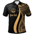 Alohawaii Shirt, Polo Shirt Polynesian Hibiscus Marshall Islands Custom Personalised Gold, Polynesian Tentacle Tribal Pattern Crest | Alohawaii.co