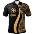 Alohawaii Shirt, Polo Shirt Polynesian Hibiscus Hawaii Gold, Polynesian Tentacle Tribal Pattern | Alohawaii.co