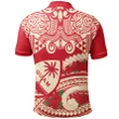 Alohawaii Shirt, Polo Shirt Polynesian Hibiscus Guam, Polynesian Pattern Vintage Style Red Color | Alohawaii.co