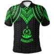 Alohawaii Shirt, Polo Shirt Polynesian Hibiscus Vanuatu, Polynesian Armor Style Green | Alohawaii.co