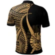 Alohawaii Shirt, Polo Shirt Polynesian Hibiscus Tahiti Gold, Polynesian Tentacle Tribal Pattern | Alohawaii.co
