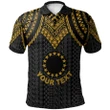 Alohawaii Shirt, Polo Shirt Polynesian Hibiscus Cook islands Custom Personalised, Polynesian Armor Style Gold | Alohawaii.co