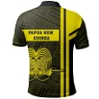 Alohawaii Shirt - Polo Shirt Papua New Guinea Yellow Boba Style - AH - J14