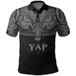 Alohawaii Shirt, Polo Shirt Polynesian Hibiscus Yap (Gray) Polynesian | Alohawaii.co