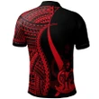 Alohawaii Shirt, Polo Shirt Polynesian Hibiscus Vanuatu Custom Personalised Red, Polynesian Tentacle Tribal Pattern | Alohawaii.co