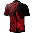 Alohawaii Shirt, Polo Shirt Polynesian Hibiscus Wallis and Futuna Red, Polynesian Tentacle Tribal Pattern | Alohawaii.co