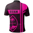 Alohawaii Shirt - Polo Shirt Guam Pink Boba Style - AH - J14