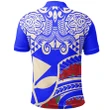 Alohawaii Shirt, Polo Shirt Polynesian Hibiscus Hawaii, Polynesian Pattern Vintage Style Blue Color | Alohawaii.co