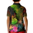 Alohawaii Shirt - Polo Shirt New Caledonia Polynesian Personalised Hibiscus and Banana Leaves - BN15